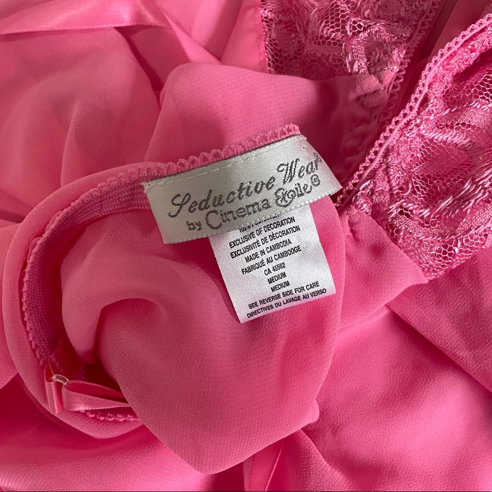 Bubblegum pink lingerie cami top - Picture 5 of 12
